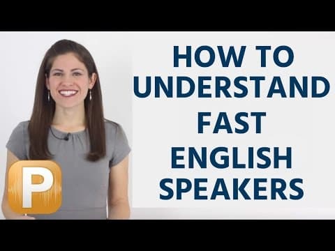外國人說話太快聽不懂？教你如何聽懂母語人士的英文 (How To Understand Fast English Speakers)
