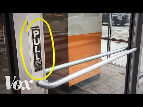 門到底要用推的還是拉的？搞錯絕對不是你的錯！(vox: It's not you. Bad doors are everywhere.)
