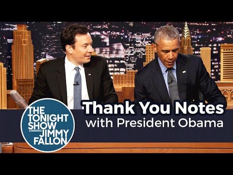 【吉米秀】歐巴馬的卸任感謝信 (Thank You Notes with President Obama)